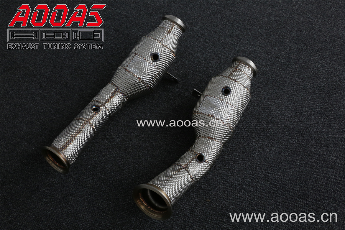 Benz C43 AMG    All SS304 / Cat Downpipe With Heat Shield     